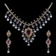 A Tourmaline & 'polki' Diamond Necklace
