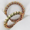 A 'Polki' Diamond & Enamel 'Kada' Bangles