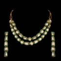 A 'Polki' Diamond & Enamel Necklace