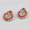 Ruby Diamond Earrings